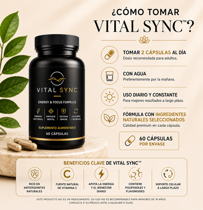 Vital Sync™ — Más claridad. Más energía. Más balance.